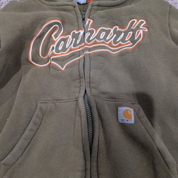 Carhartt Toddler 3T Forest Green Zip-Up Hoodie - Picture 2 of 4